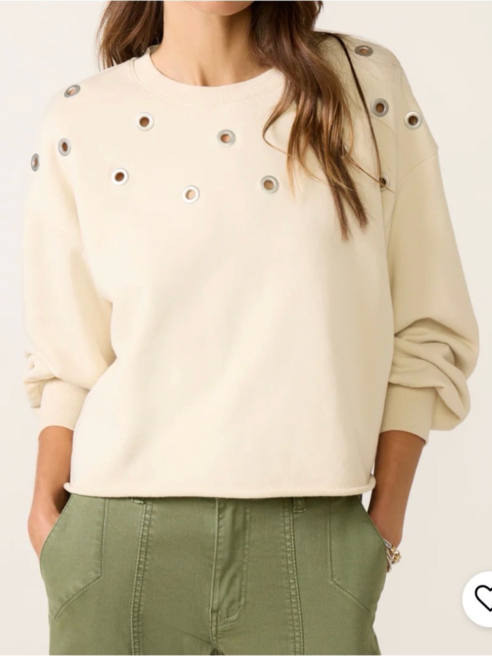 Evereve Tayisha Grommet- Sweatshirt